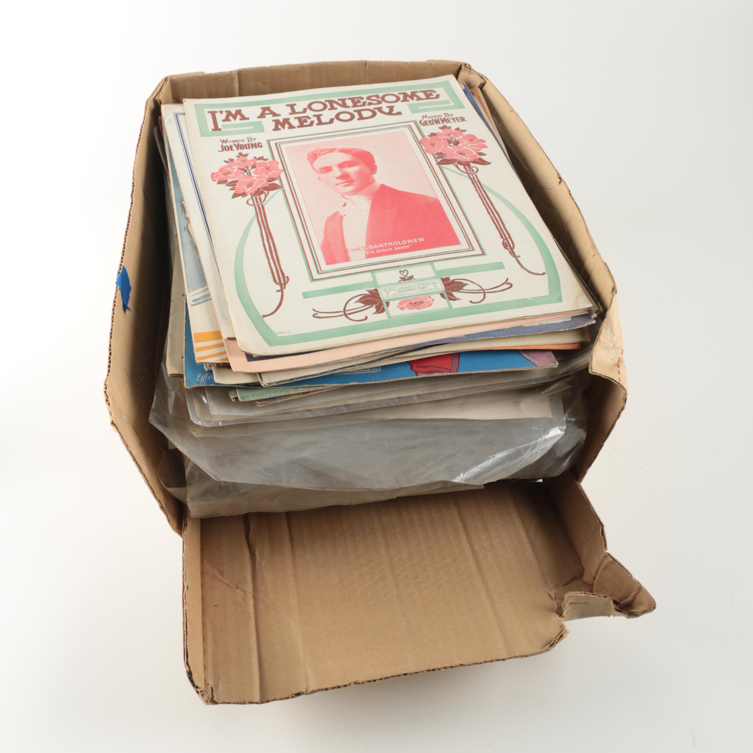 Vintage Loose-Leaf Piano Sheet Music