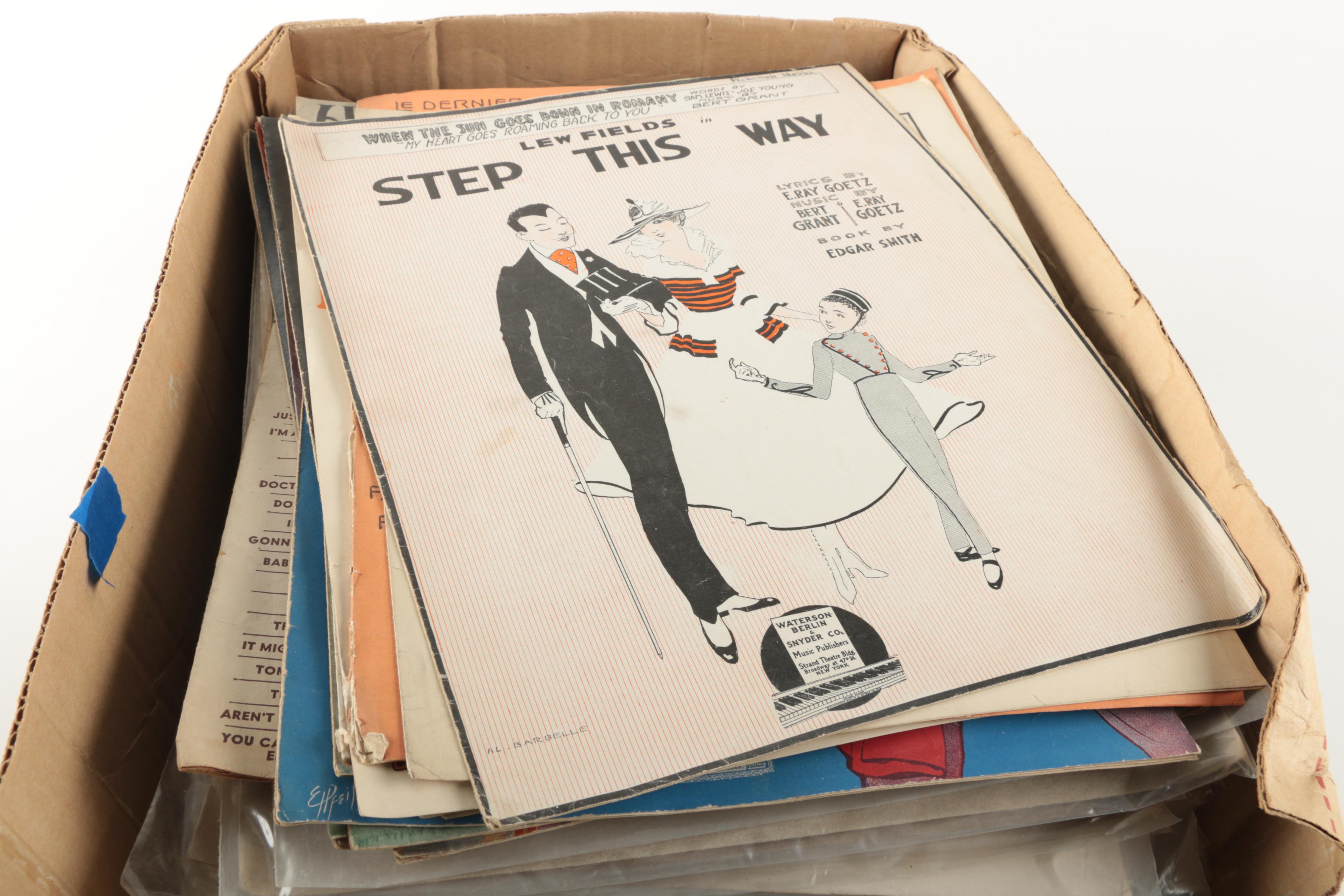 Vintage Loose-Leaf Piano Sheet Music