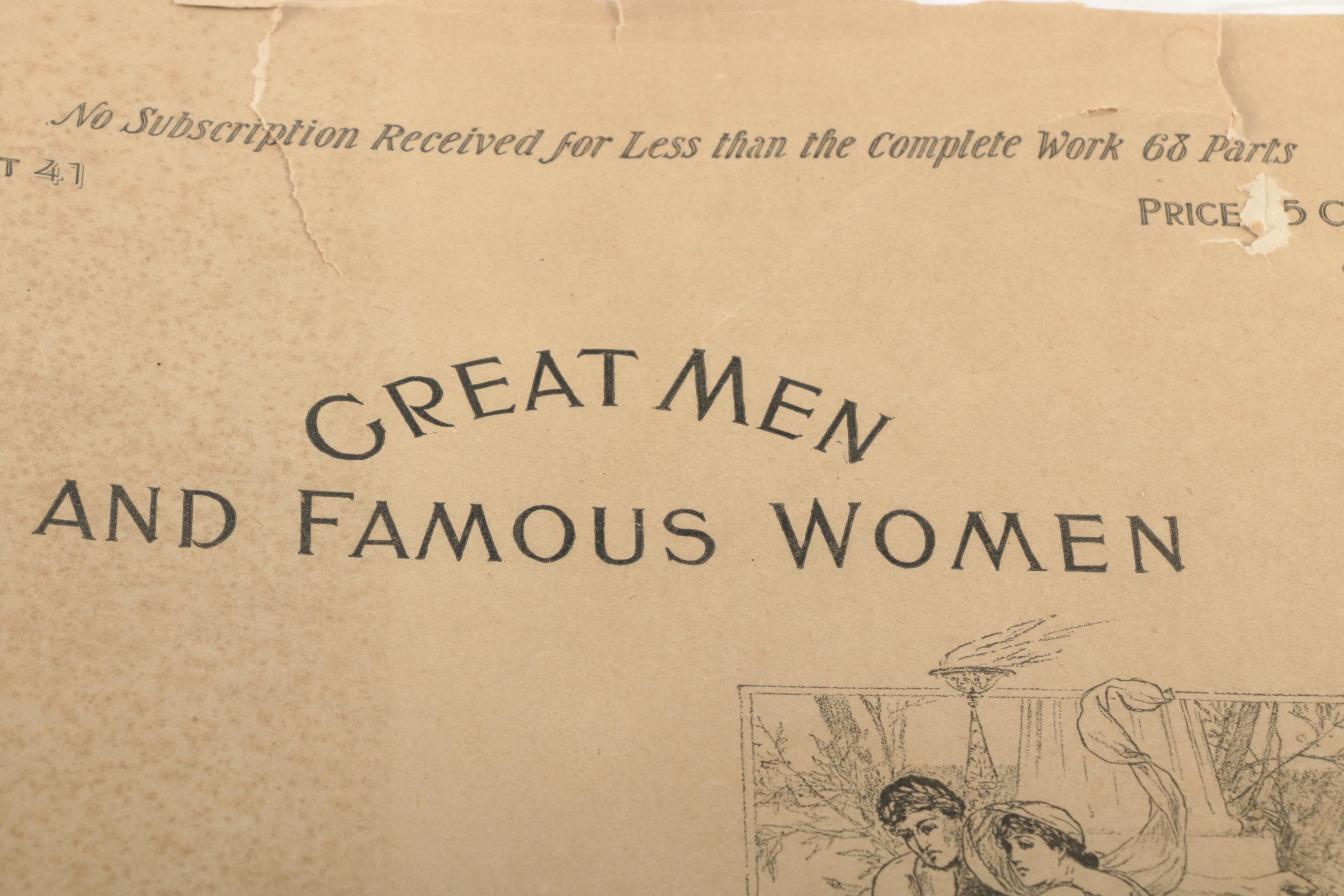 Collection of 1894 "Great Men and Famous Women" Magazines