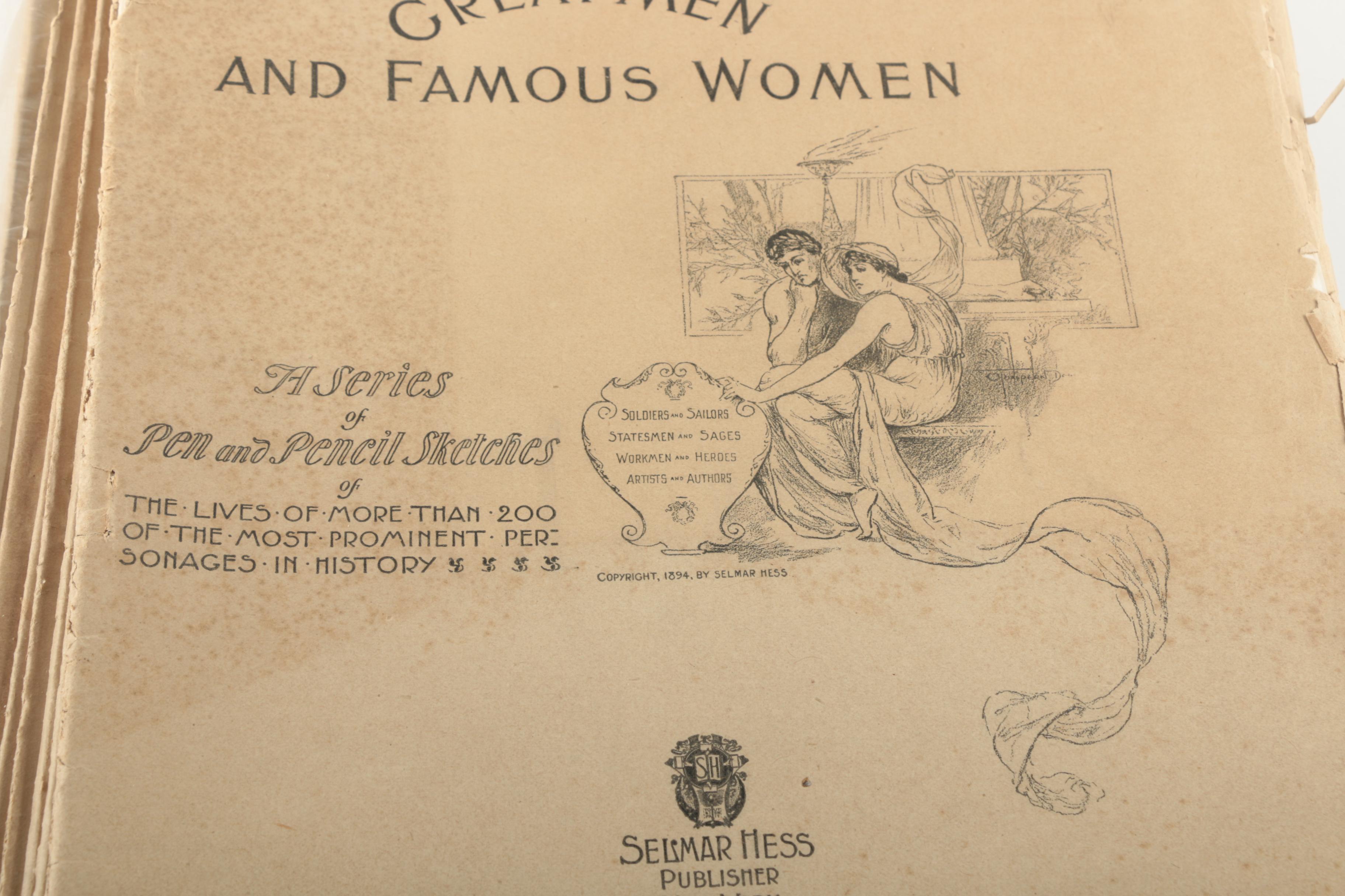 Collection of 1894 "Great Men and Famous Women" Magazines