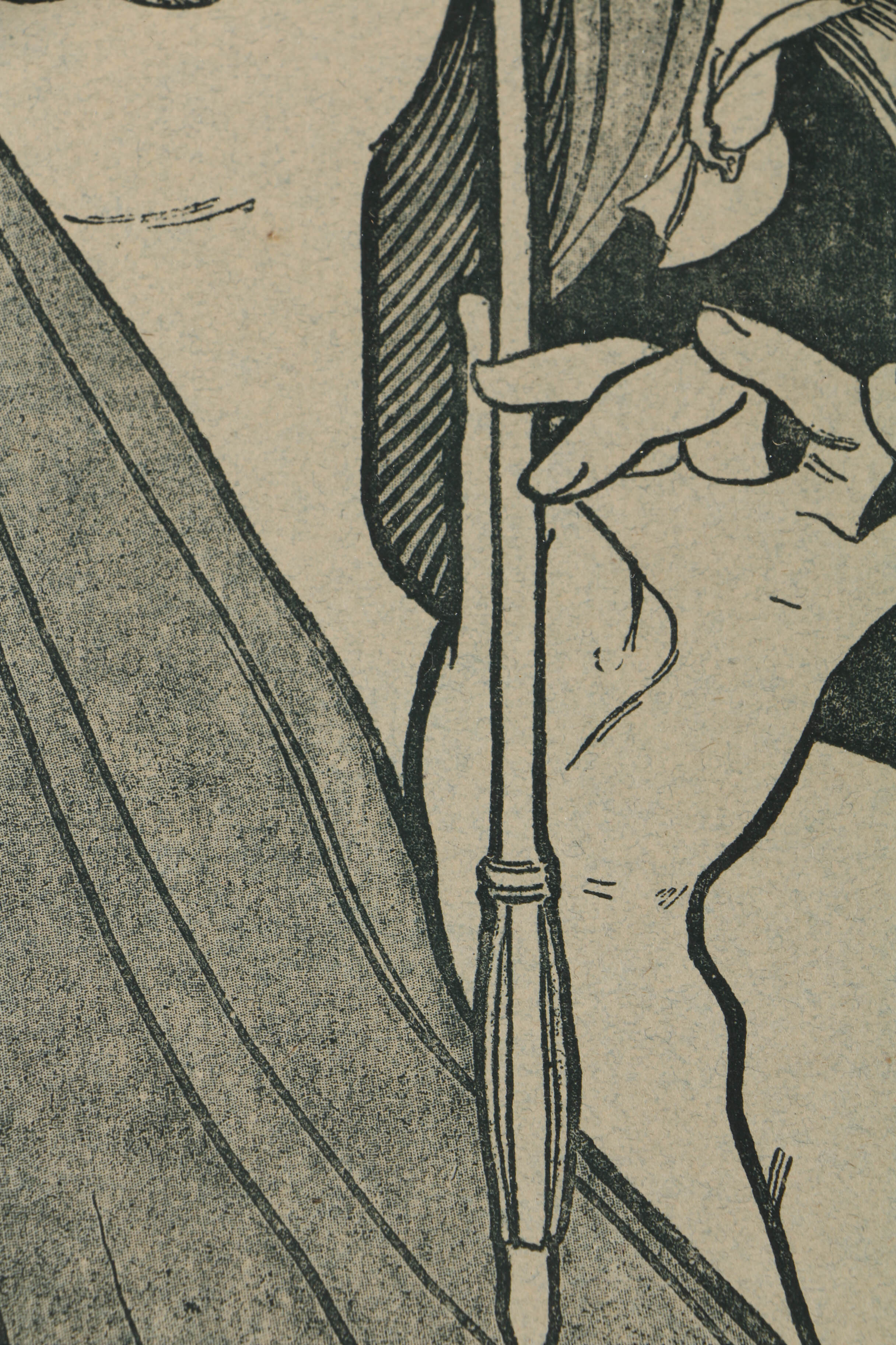 Designed by Alphonse Mucha Lithograph on Paper for "Estampe Moderne"