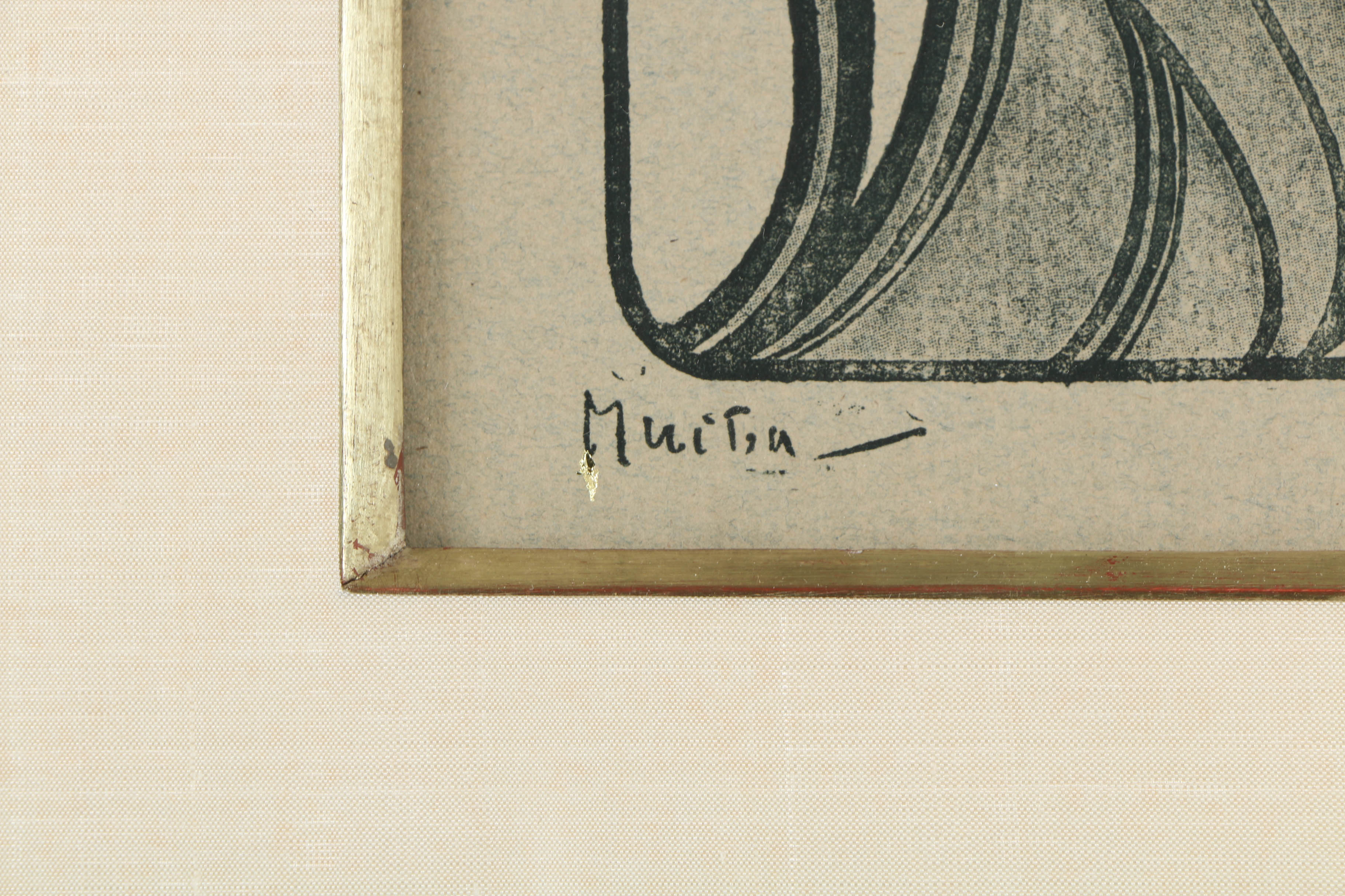 Designed by Alphonse Mucha Lithograph on Paper for "Estampe Moderne"