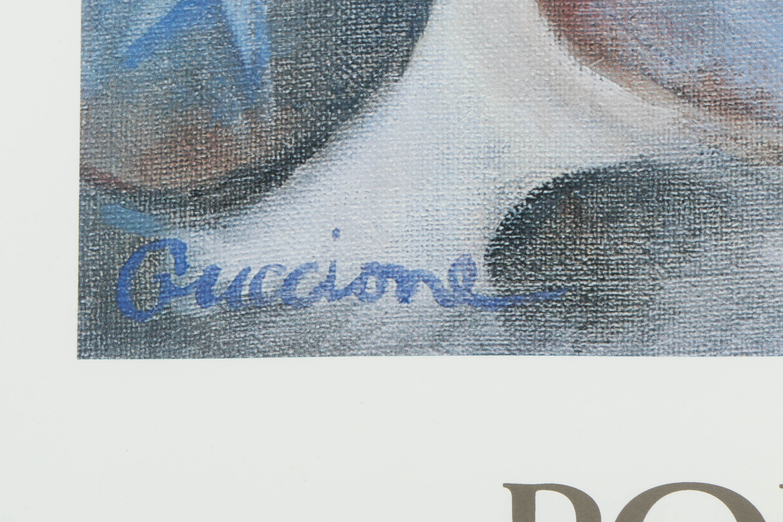 Signed Bob Guccione Offset Lithograph on Paper Exhibition Poster