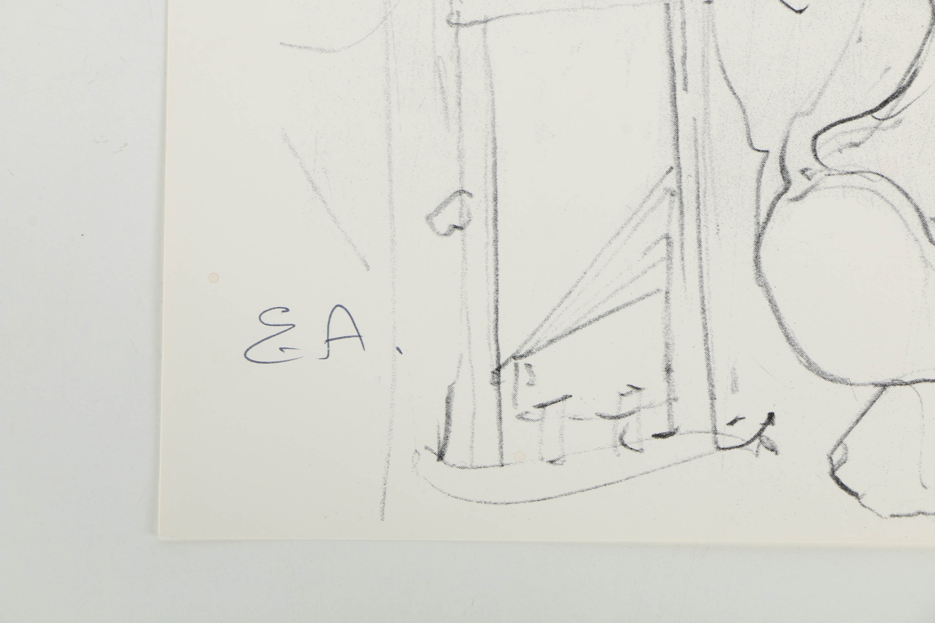 H. R. Giger Artist's Proof Halftone Print on Paper "Poltergeist Sketch"