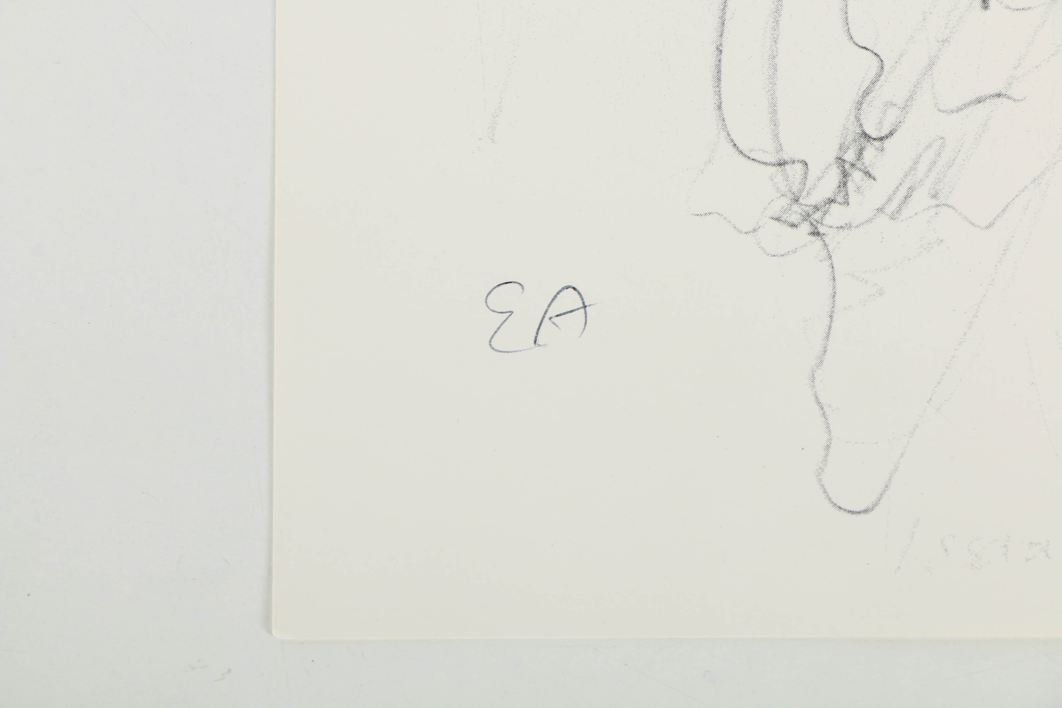 H. R. Giger Artist's Proof Halftone Print on Paper "Biomechanics Sketch"