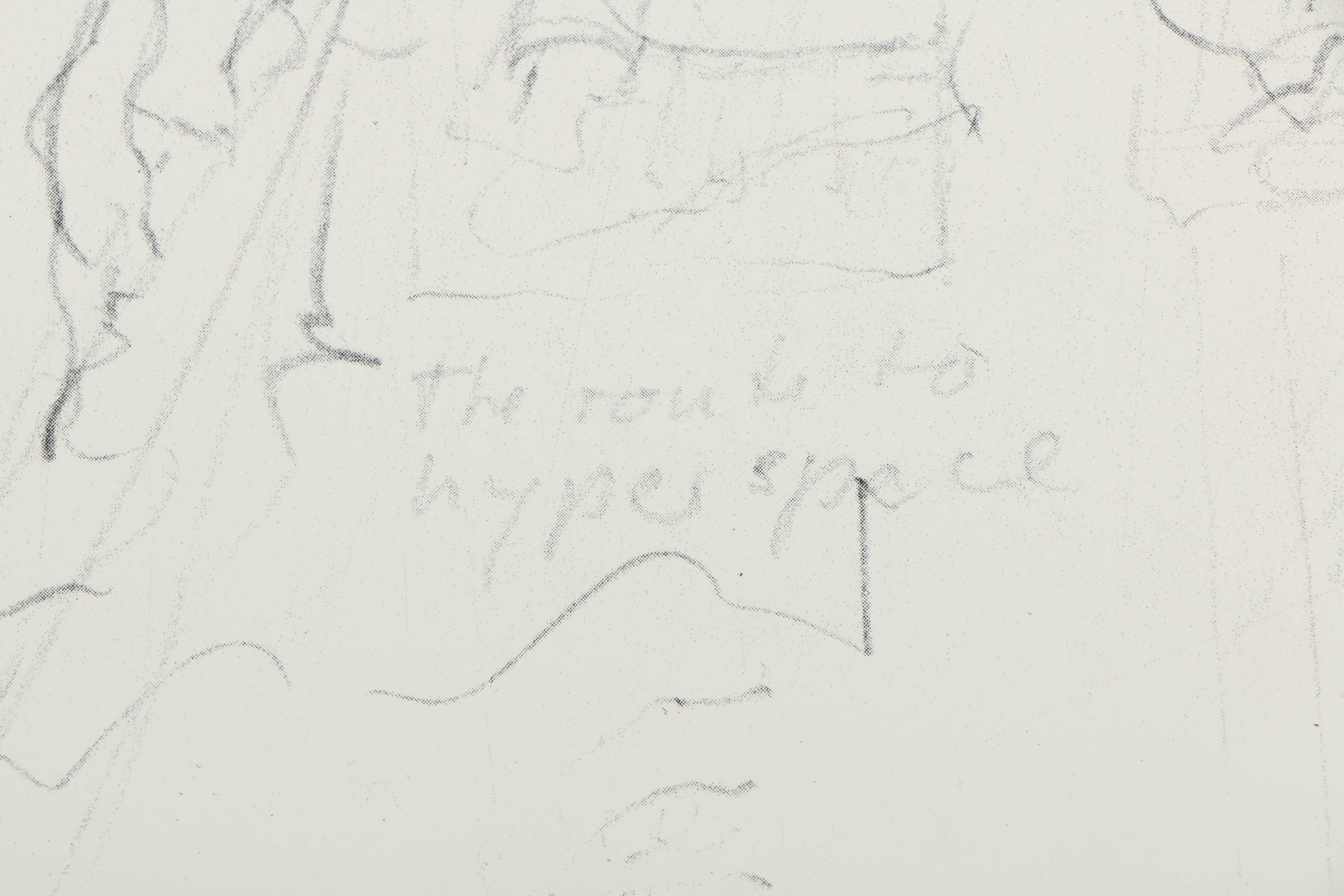 H. R. Giger Artist's Proof Halftone Print on Paper "Biomechanics Sketch"