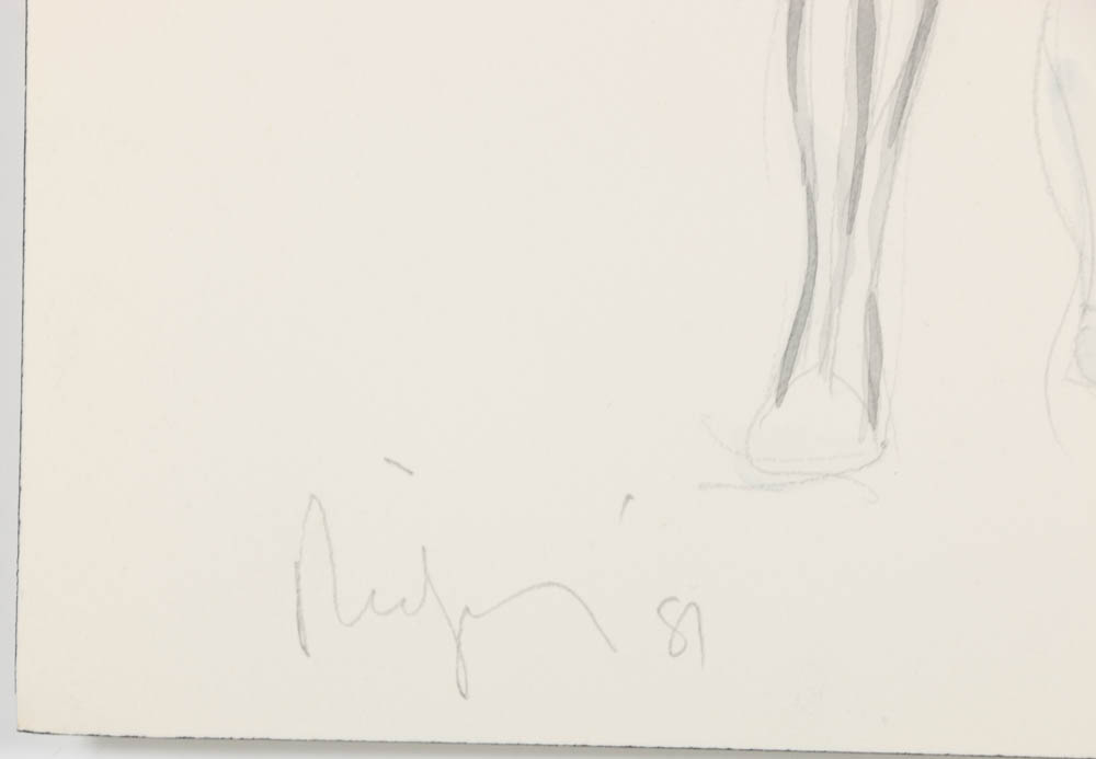 Graphite and Watercolor Drawing on Paper "Barnum Crossover"