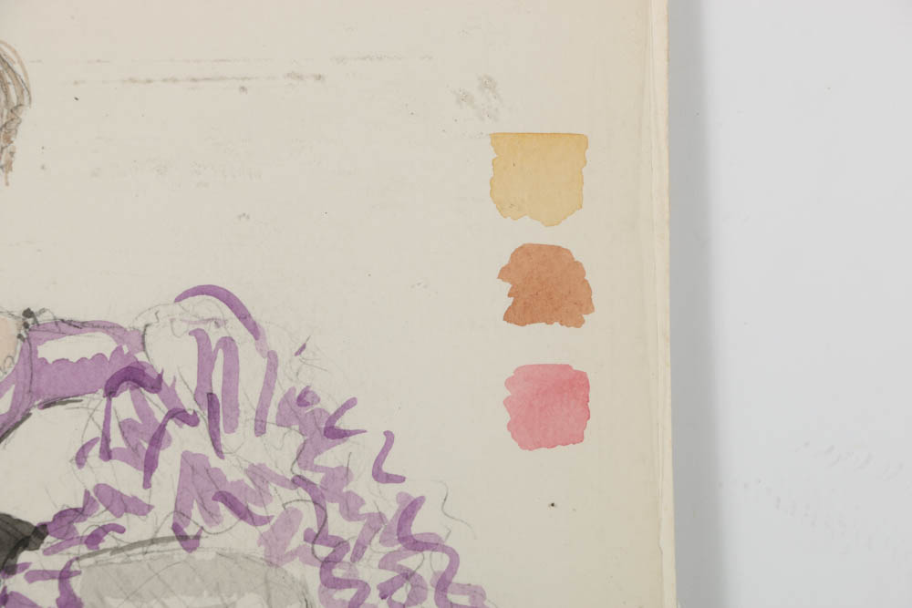 Watercolor Painting on Paper of Female Milonga Dancer