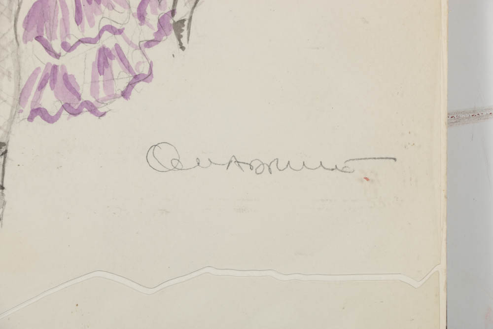 Watercolor Painting on Paper of Female Milonga Dancer