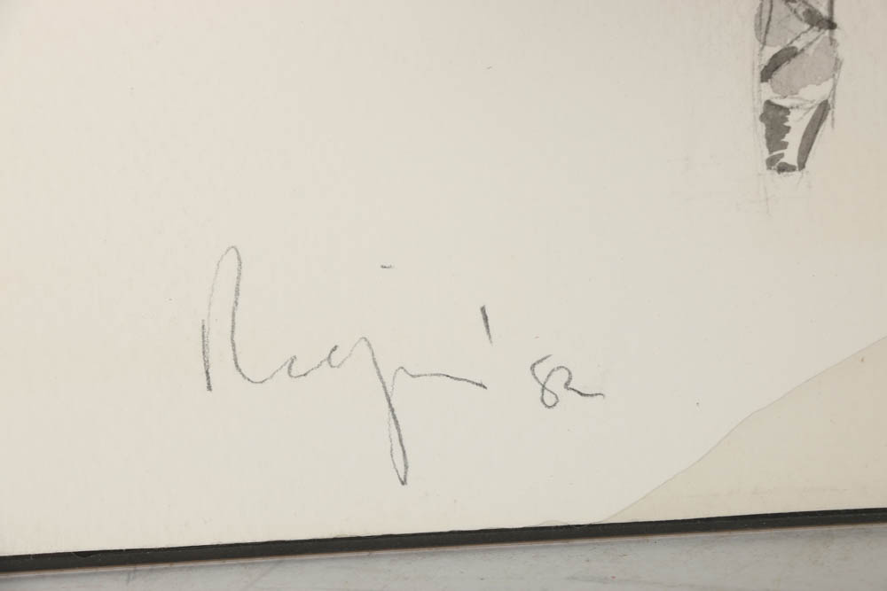 Watercolor Painting on Paper of Female Milonga Dancer