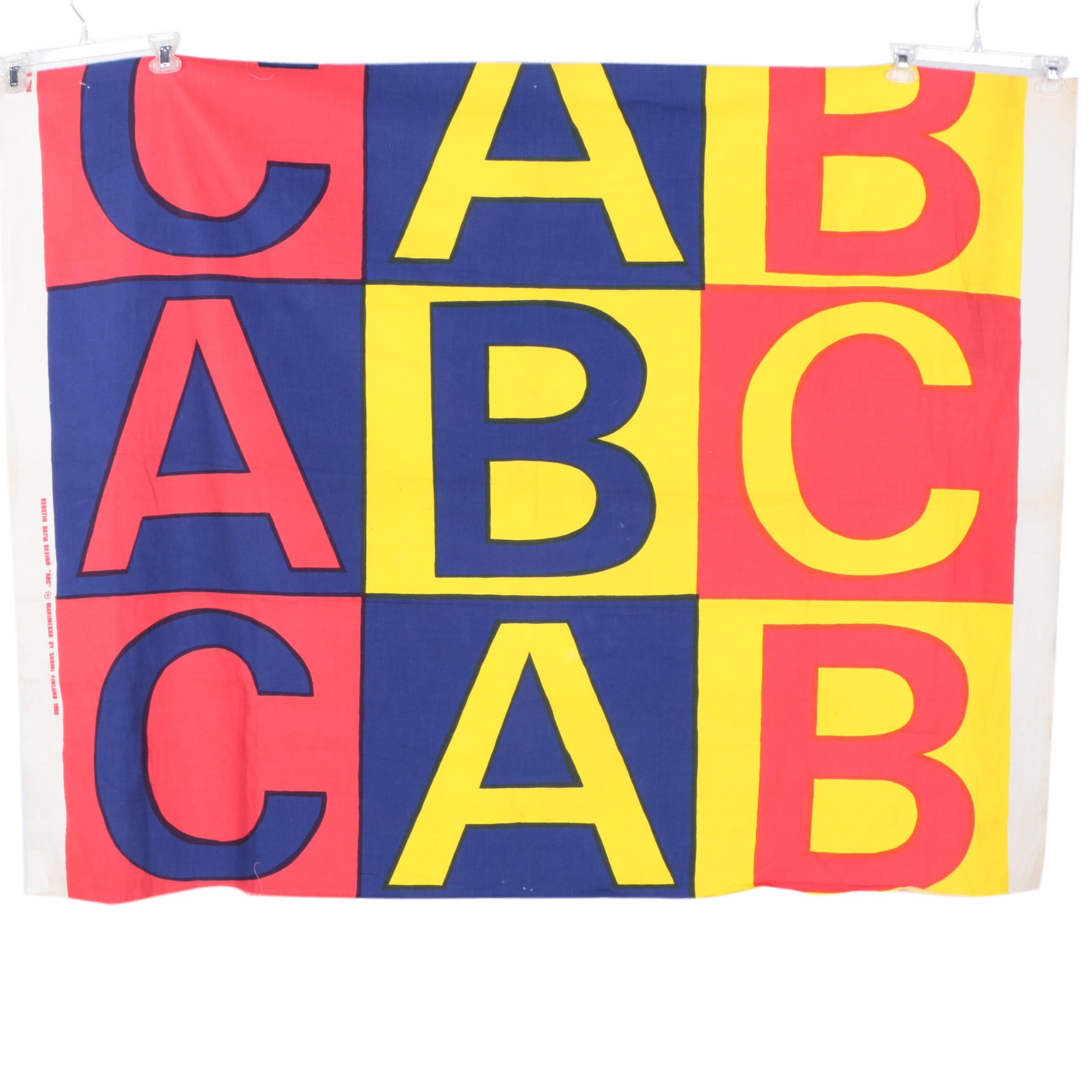 Marimekko ABC Fabric Remnant