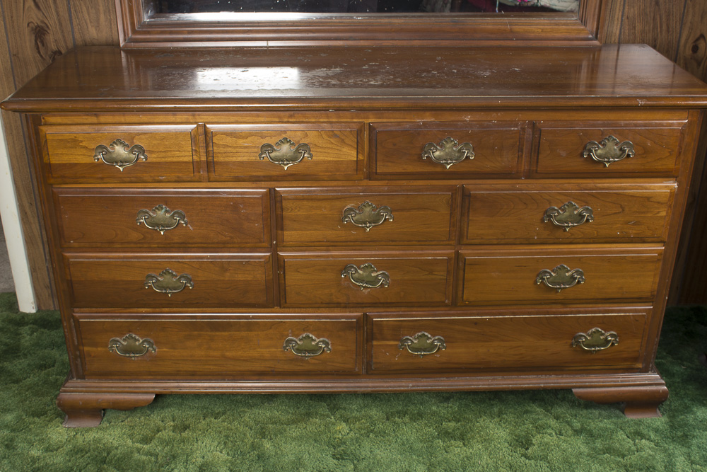 Cherry Dresser with Mirror from Taylor Jamestown