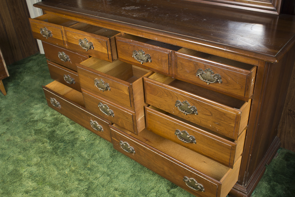 Cherry Dresser with Mirror from Taylor Jamestown