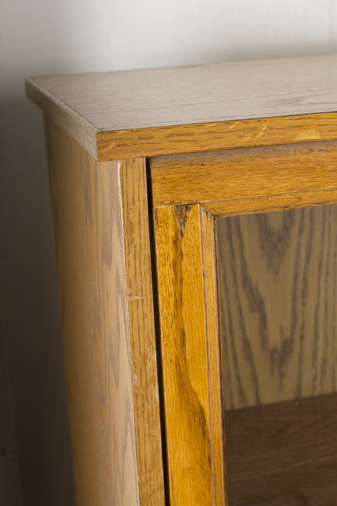 Oak Barrister-Style Bookcase