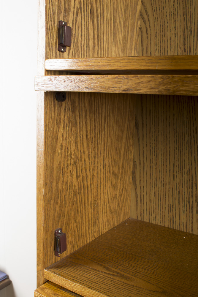 Oak Barrister-Style Bookcase