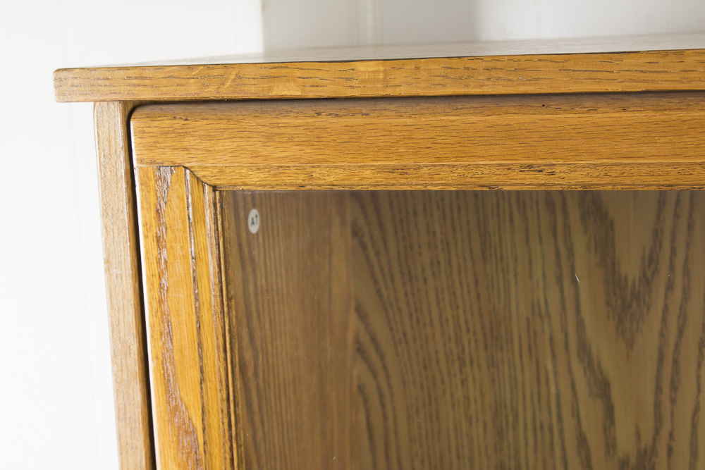 Oak Barrister-Style Bookcase
