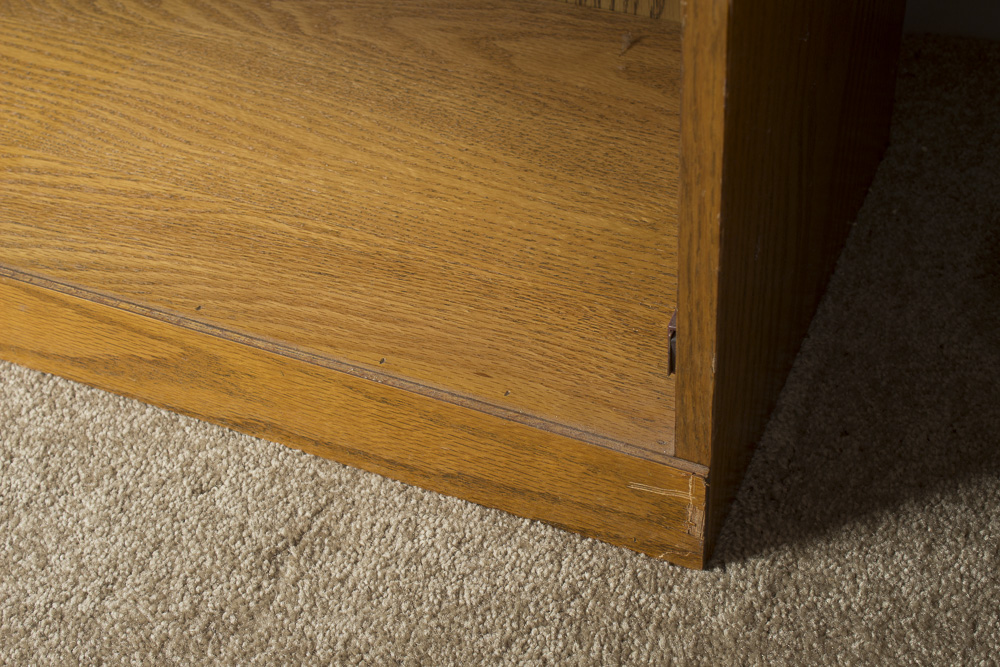 Oak Barrister-Style Bookcase