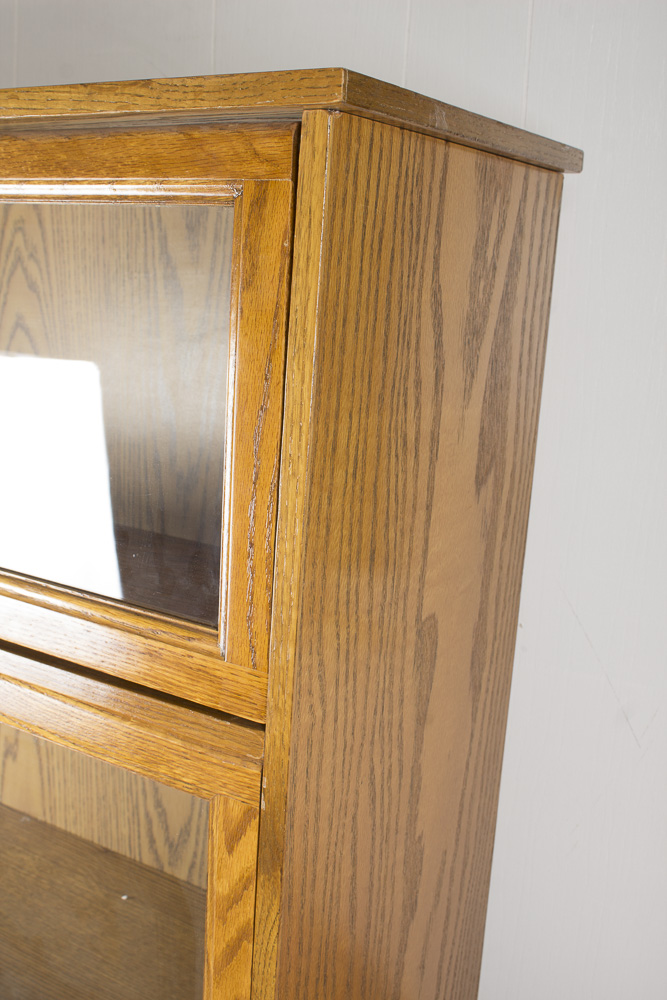 Oak Barrister-Style Bookcase