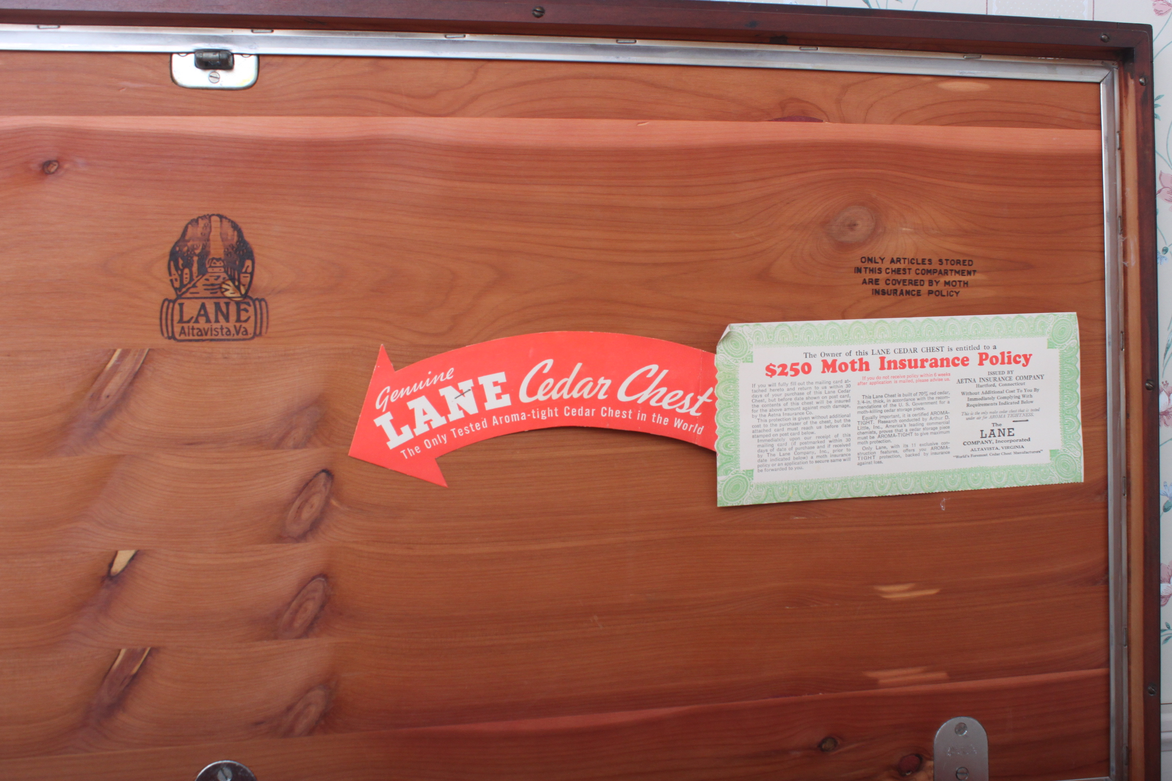 Lane Chippendale Style Cedar Chest