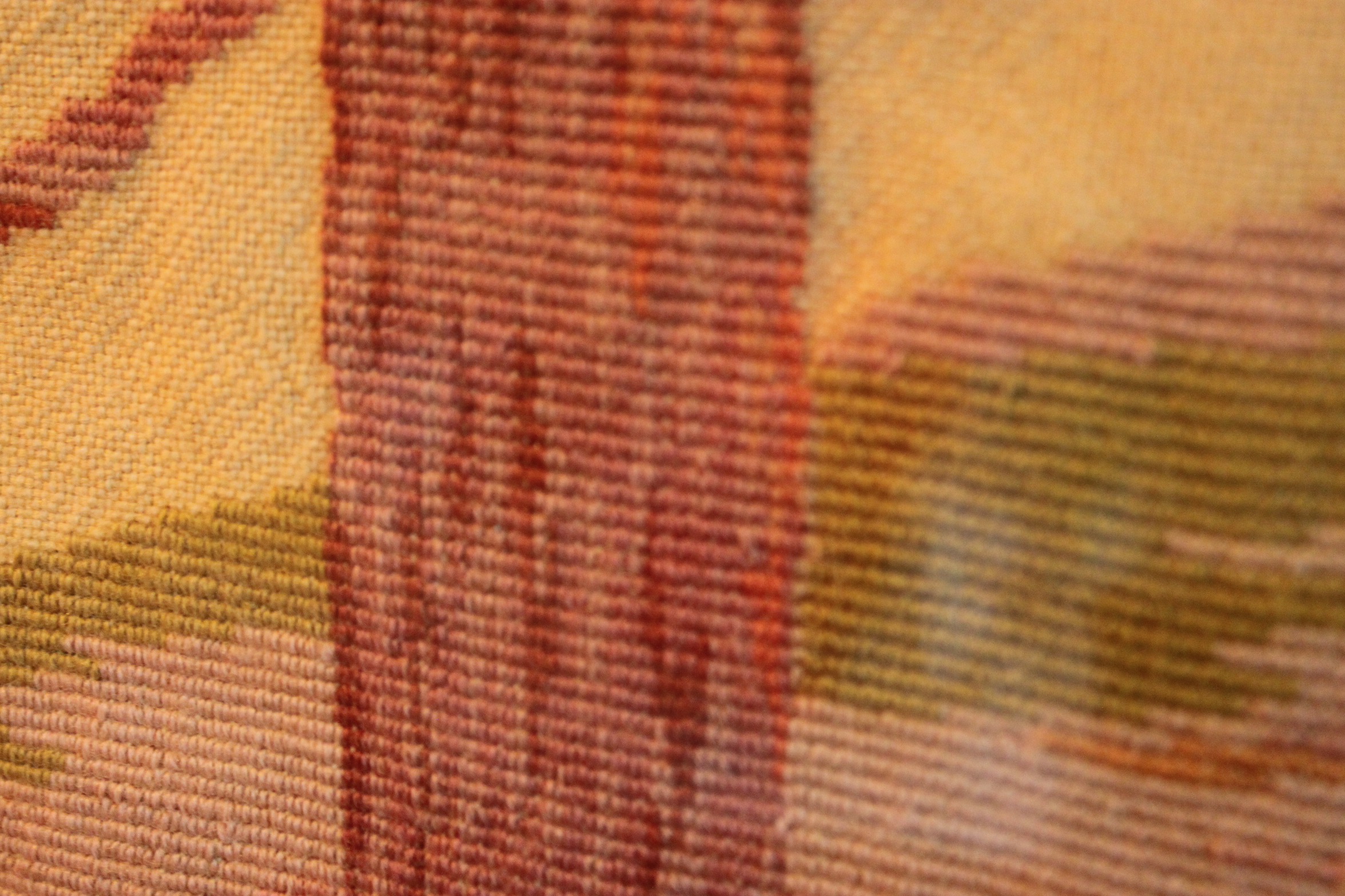 Framed Embroidered Textile of a Landscape