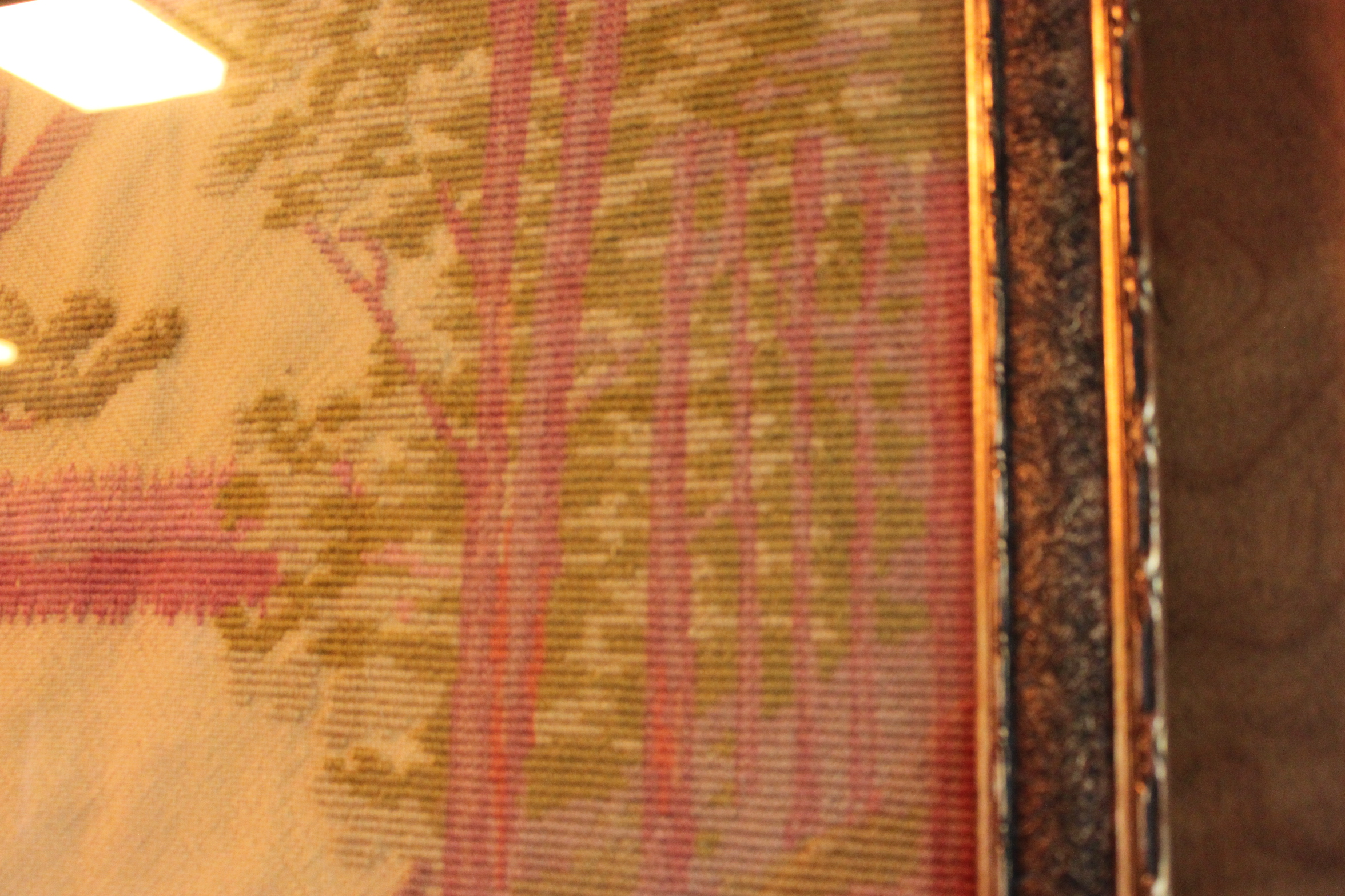 Framed Embroidered Textile of a Landscape