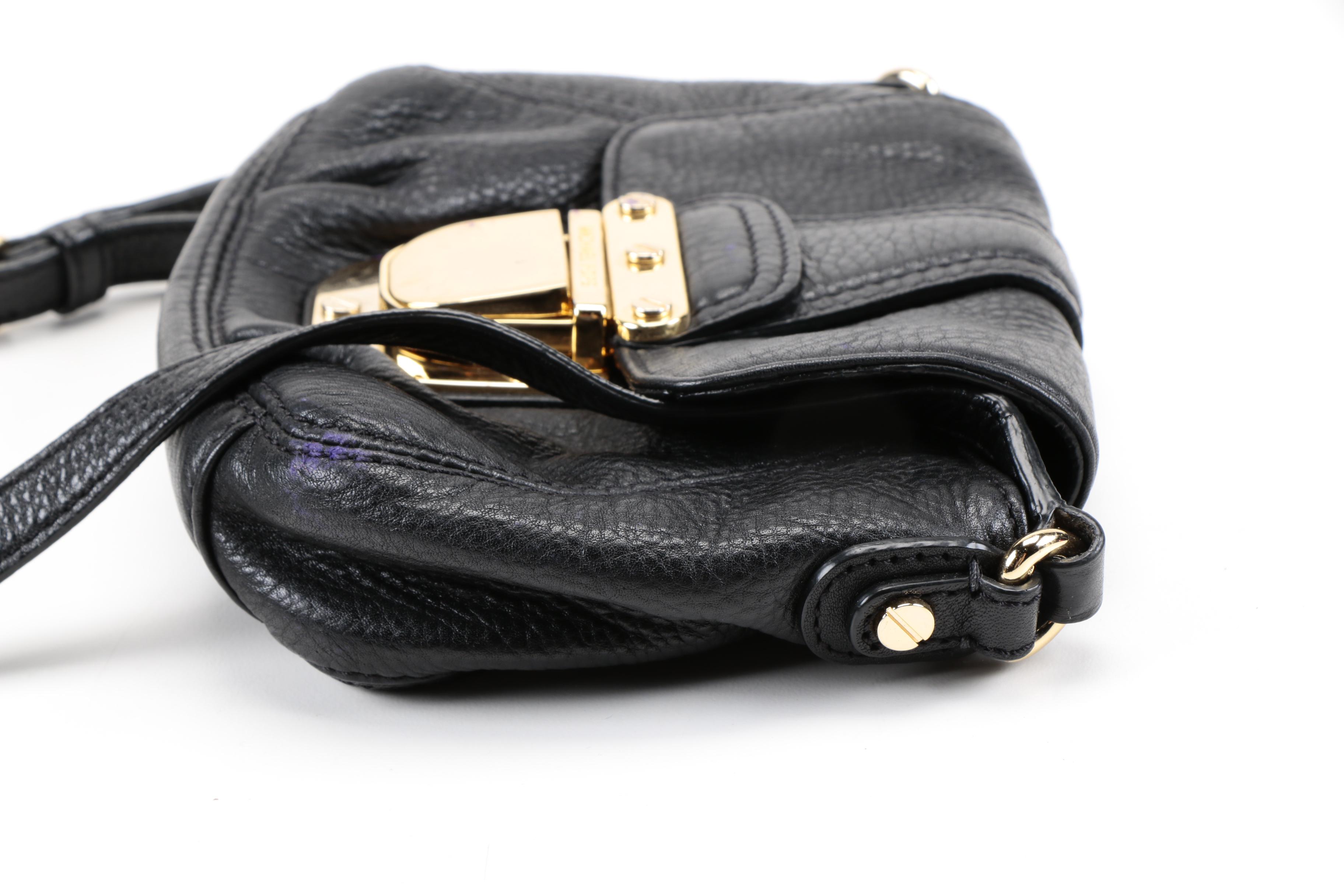 MICHAEL Michael Kors Black Leather Crossbody Bag