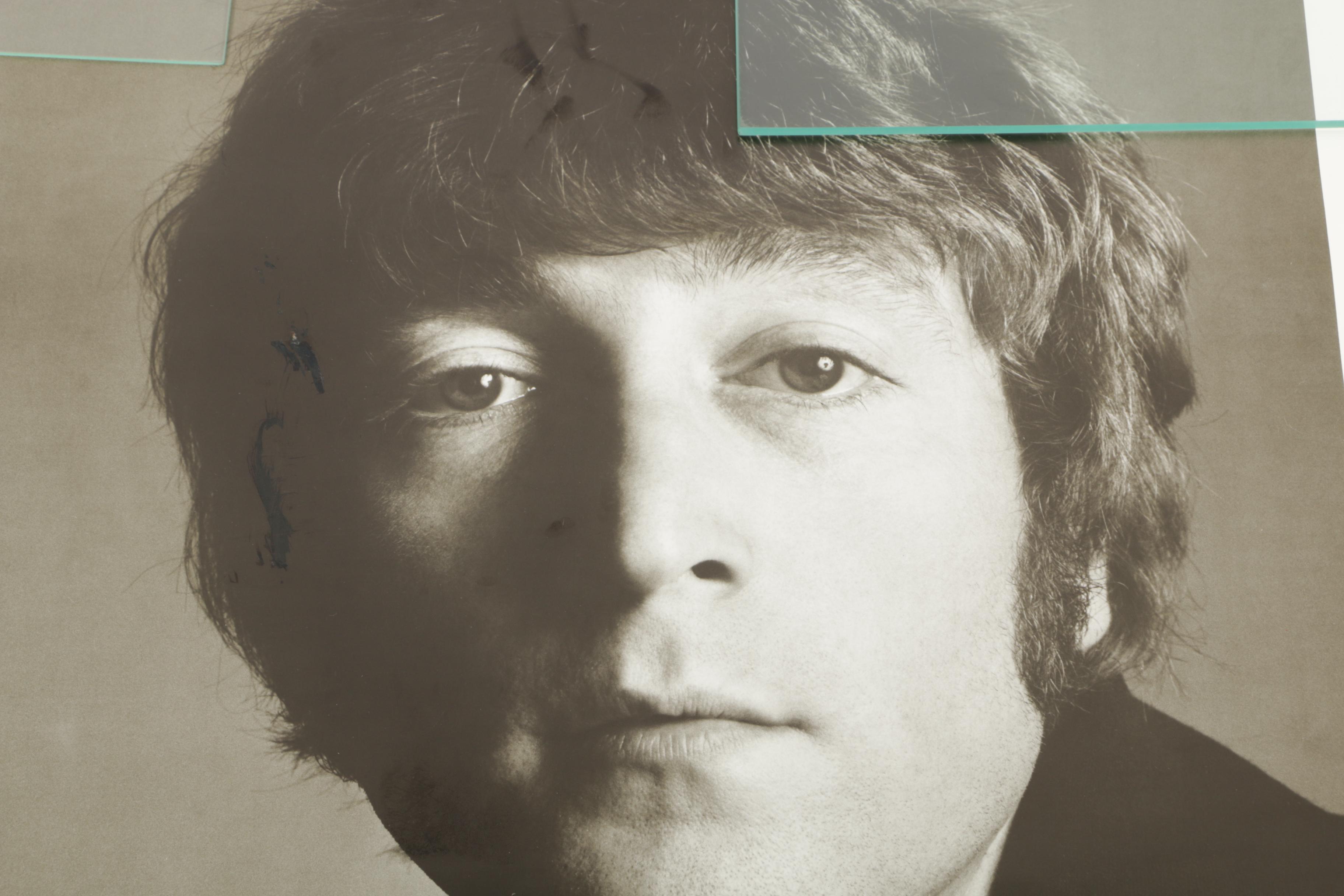 Vintage Offset Lithograph Poster After Richard Avedon "John Lennon 1940-1980"