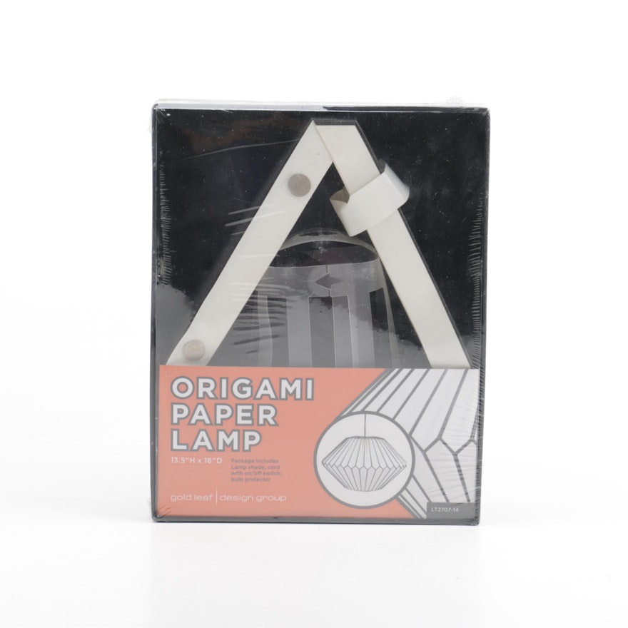 Gold Leaf Design Group Origami Paper Lamp