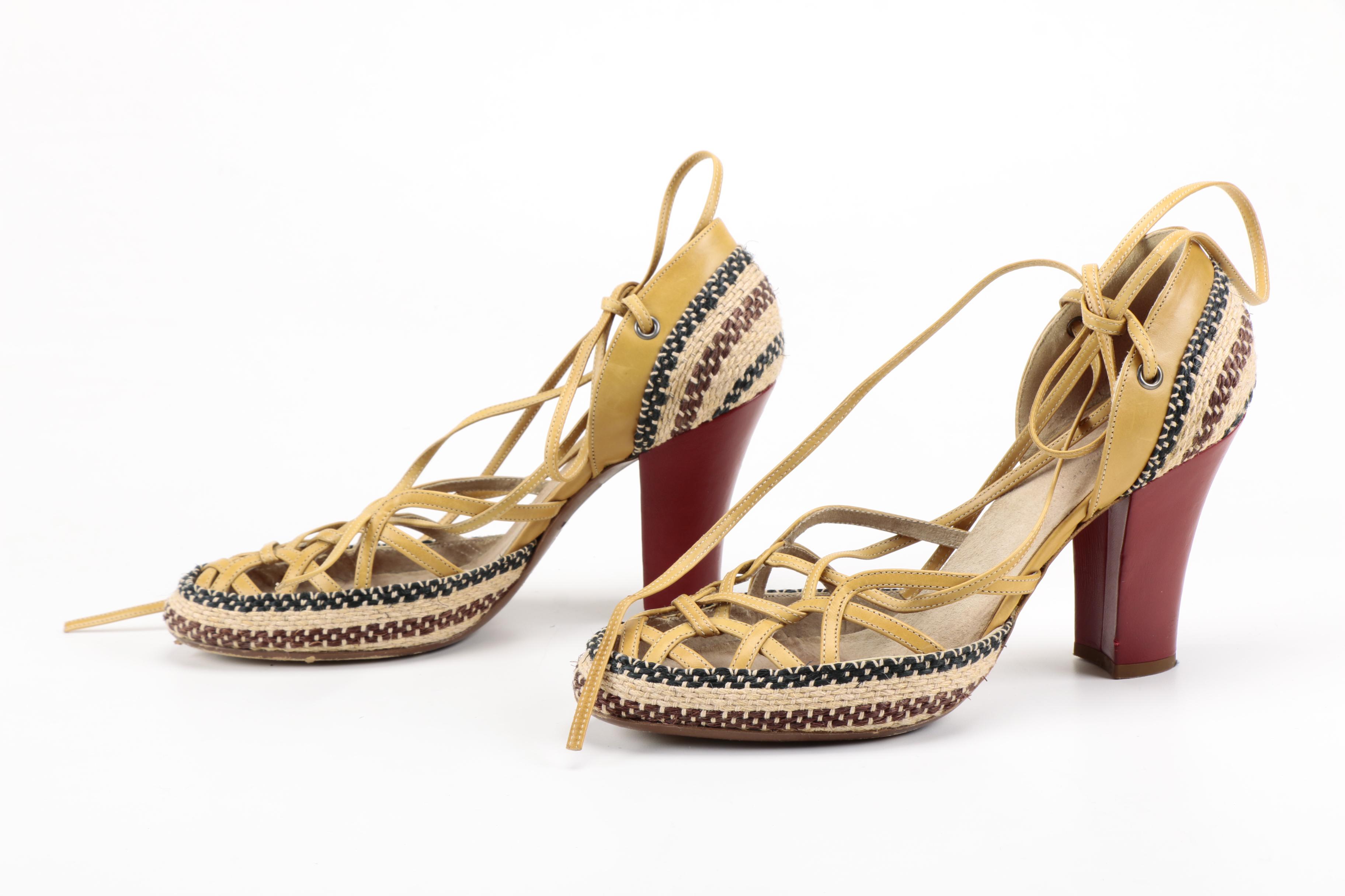 Dries Van Noten and Marc Jacobs Lace Up Shoes