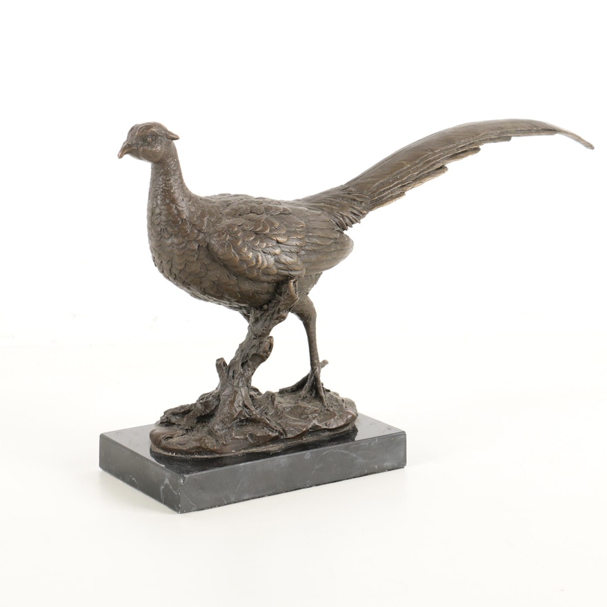 Bronze Sculpture of a Pheasant