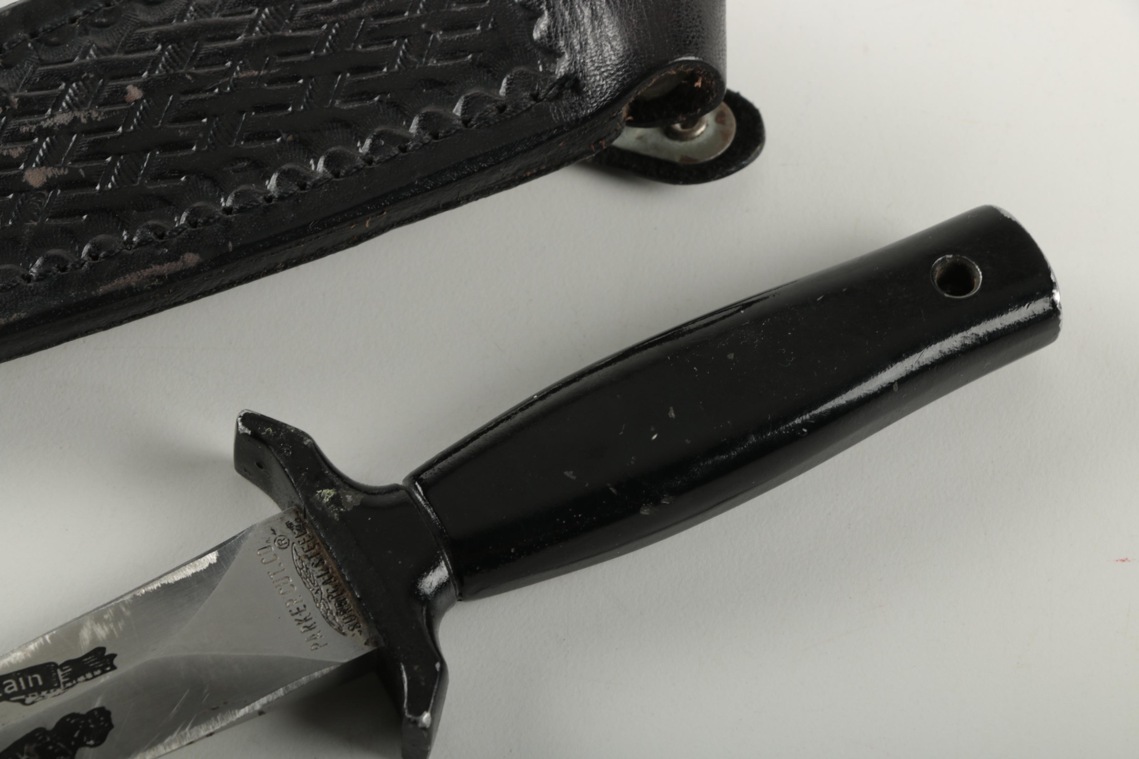 Parker "Old Smoky Mountain" Tooth Pick Boot Knife with Case