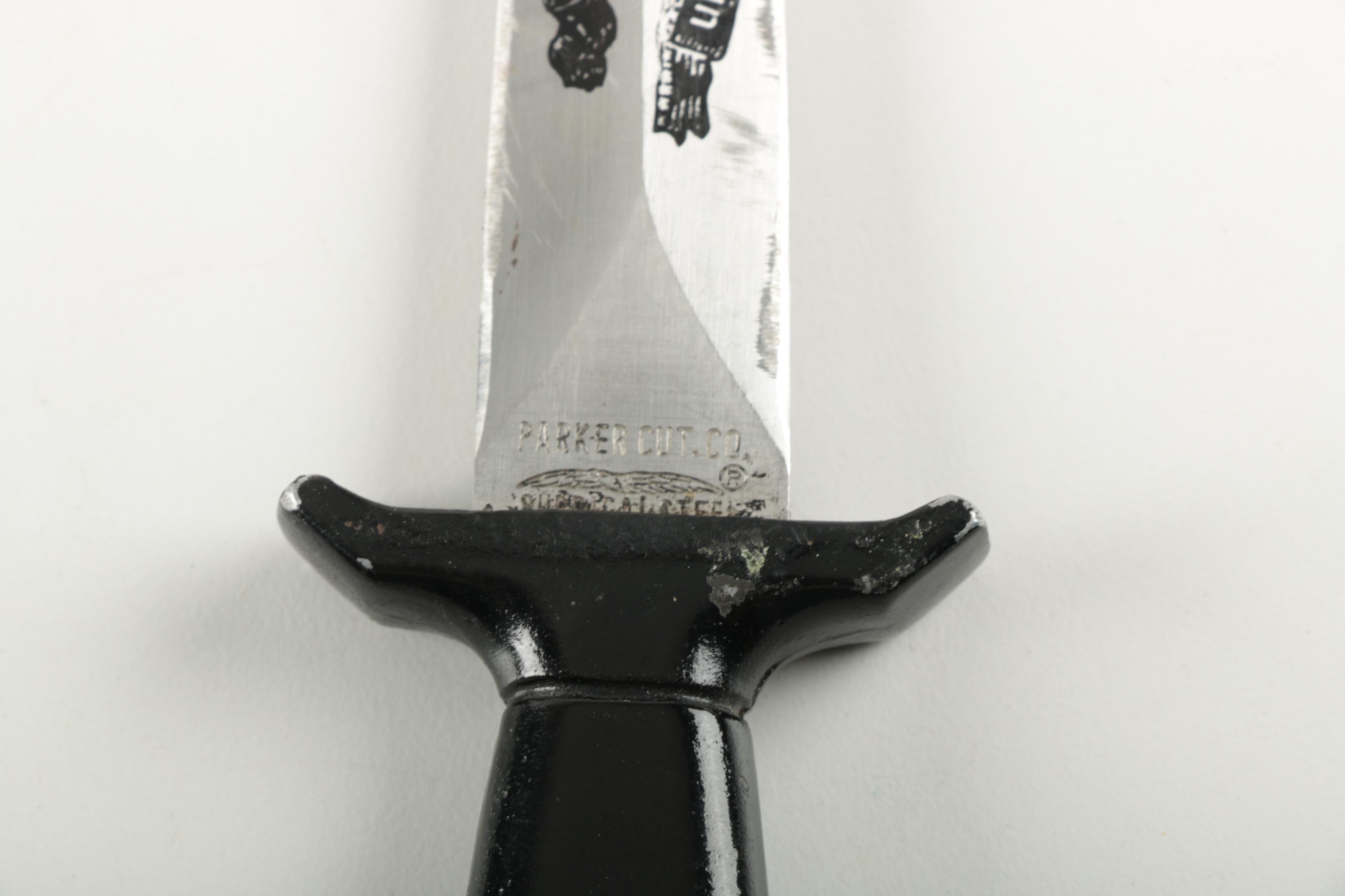 Parker "Old Smoky Mountain" Tooth Pick Boot Knife with Case