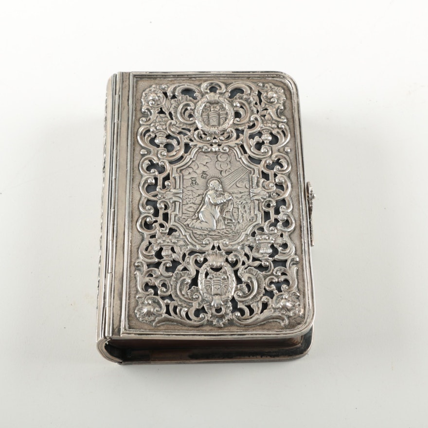 Antique "Book of Common Prayer" in Silver Plate Case