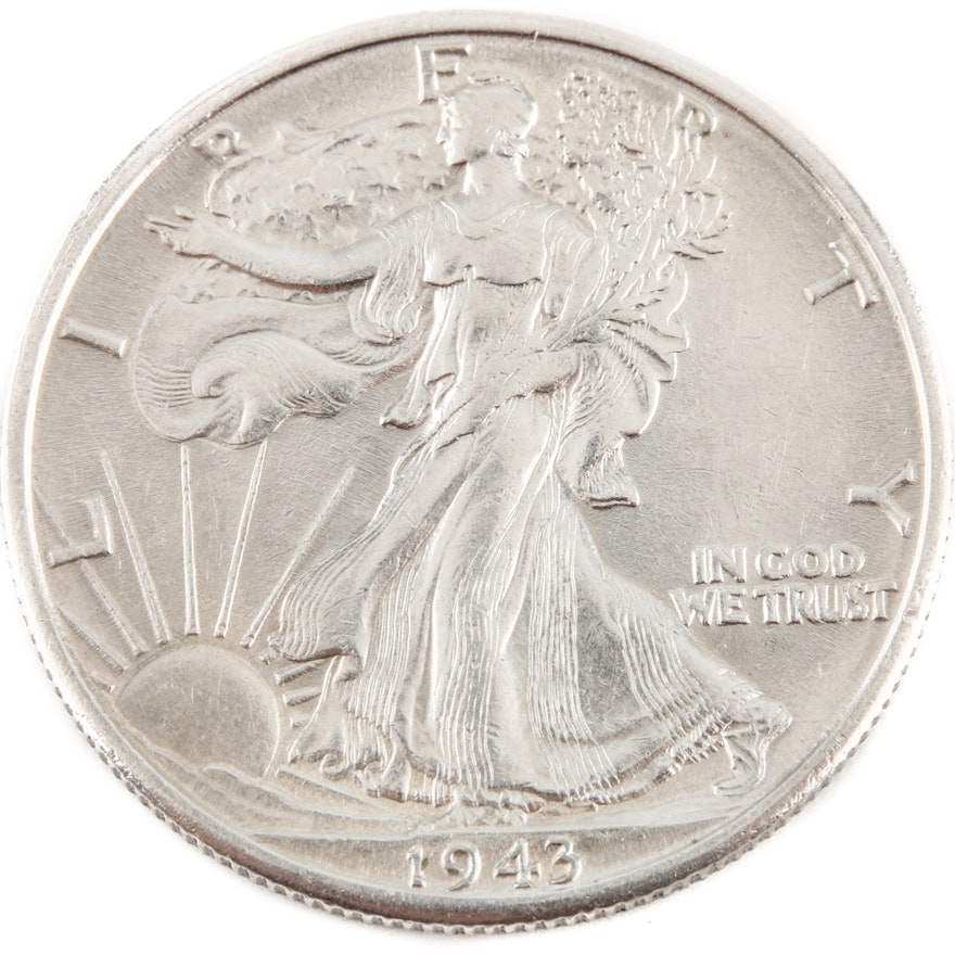 1943-D Walking Liberty Silver Half Dollar