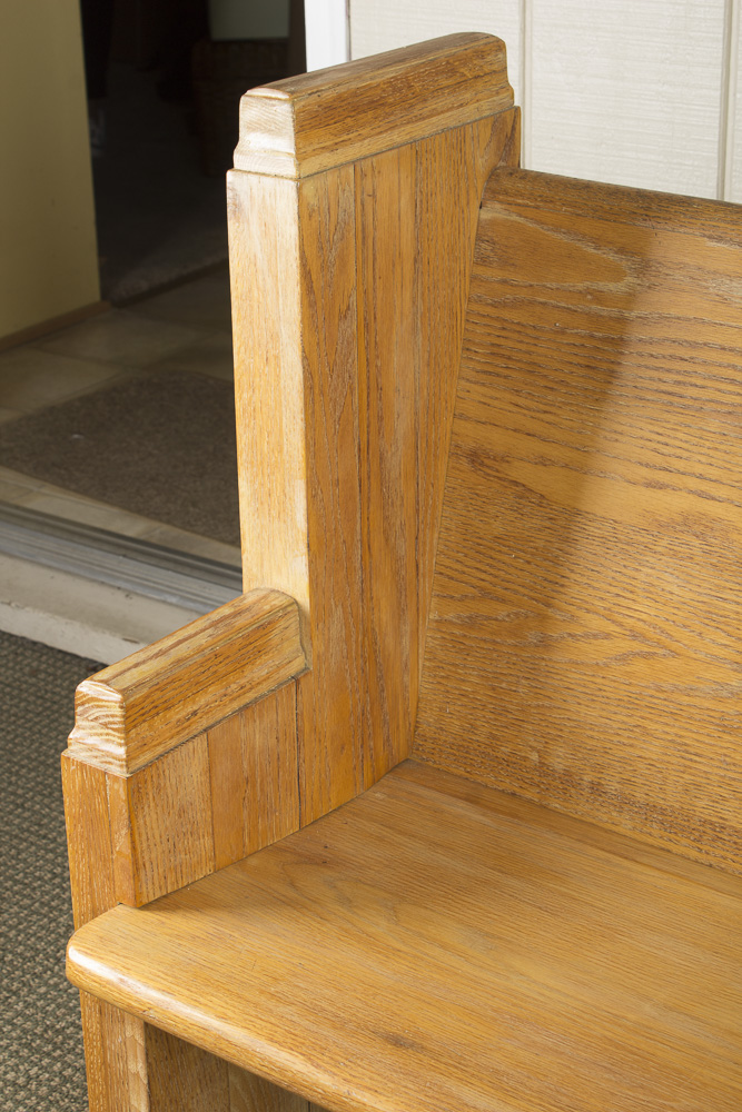 Oak Church Pew