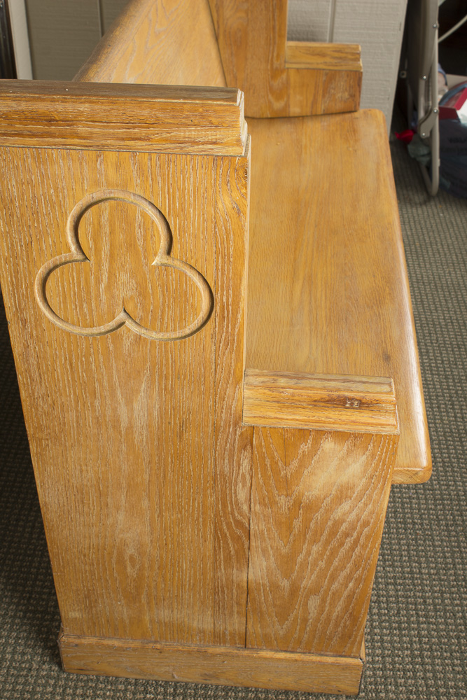 Oak Church Pew