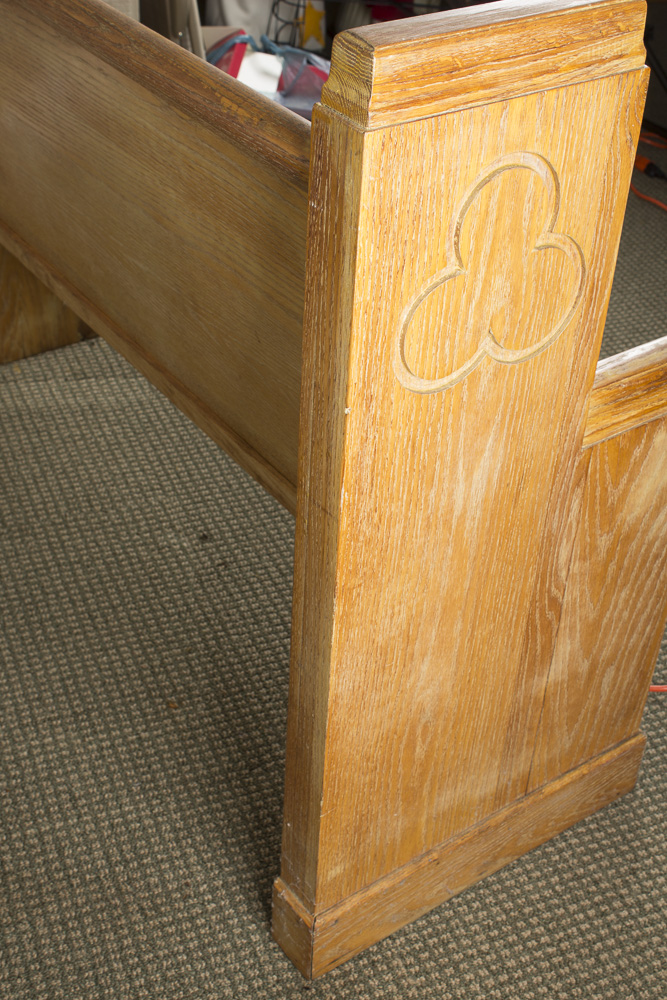 Oak Church Pew