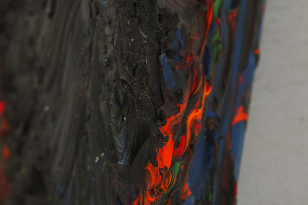 Bruce Piermarini Acrylic Painting on Canvas "World on Fire"