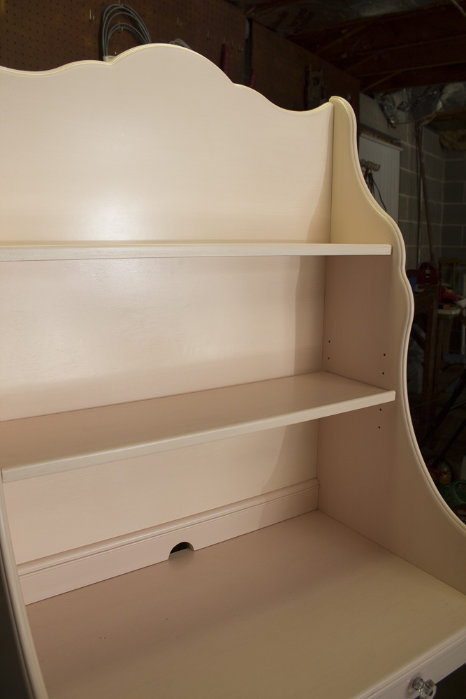 Pottery Barn Kids Pink Desk with Shelves