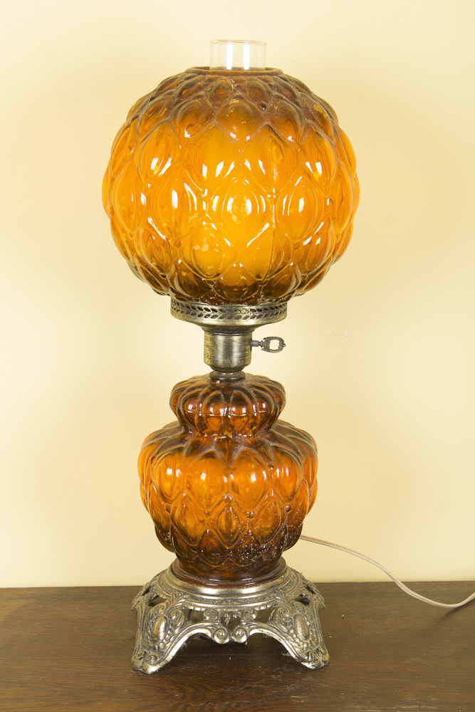 Glass Parlor Style Lamp