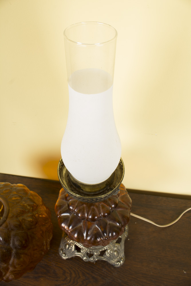 Glass Parlor Style Lamp