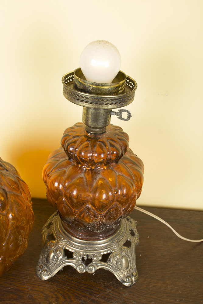 Glass Parlor Style Lamp