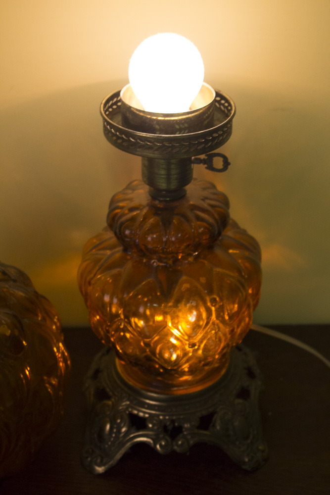Glass Parlor Style Lamp