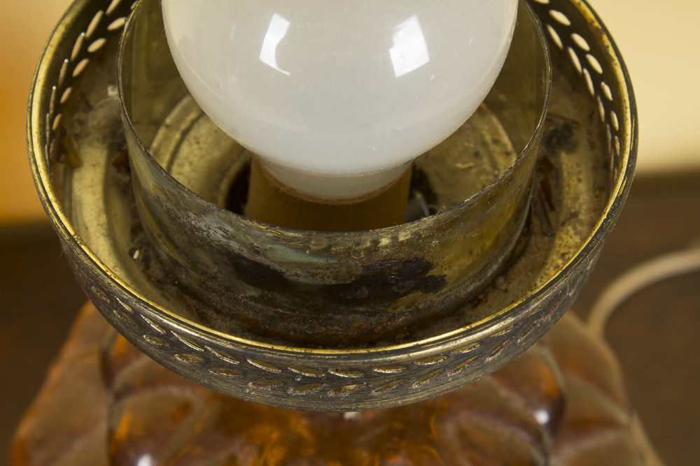 Glass Parlor Style Lamp