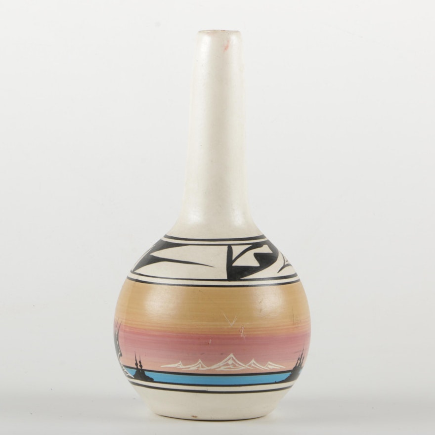 Jones Signed Navajo Vase