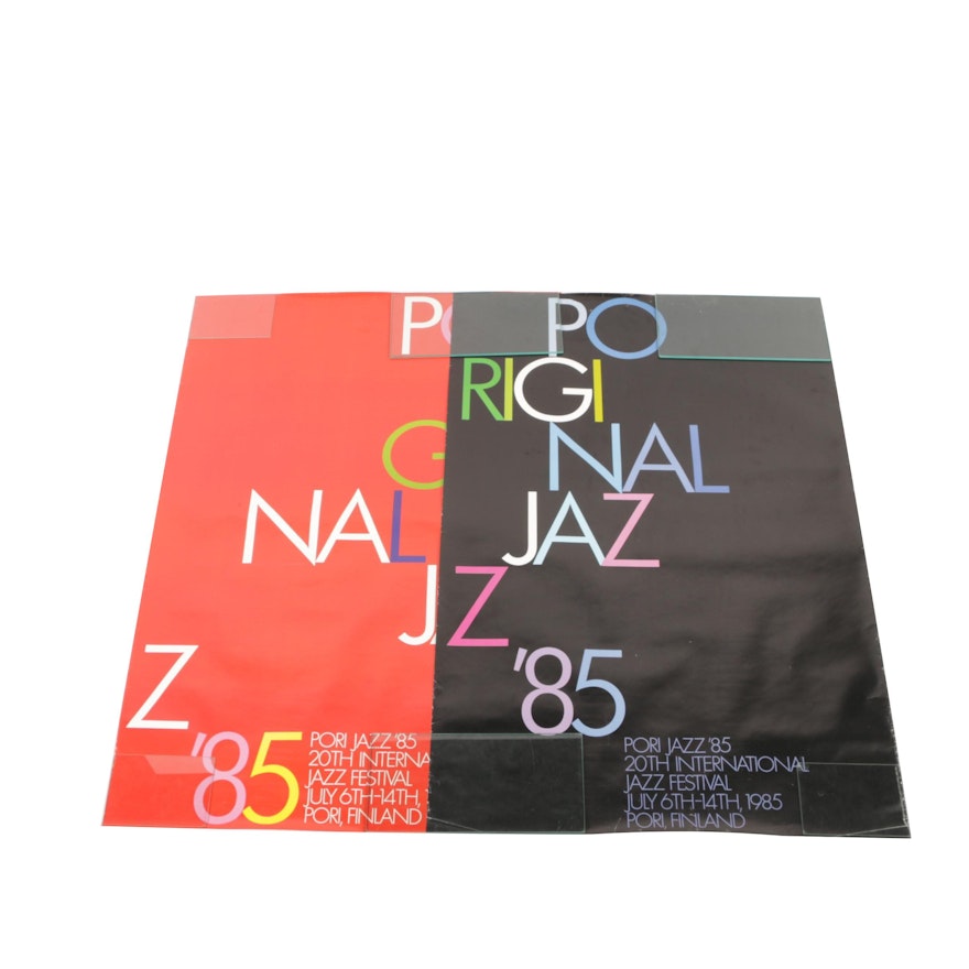 Offset Lithograph Posters "Pori Gi Nal Jazz '85"