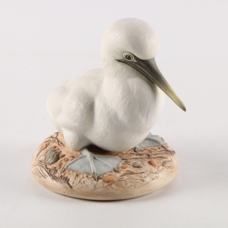 Hand-Painted Kazmar Porcelain "Blue Footed Booby" Figurine