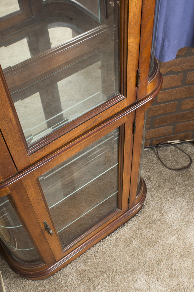 Lighted Curio Display Cabinet