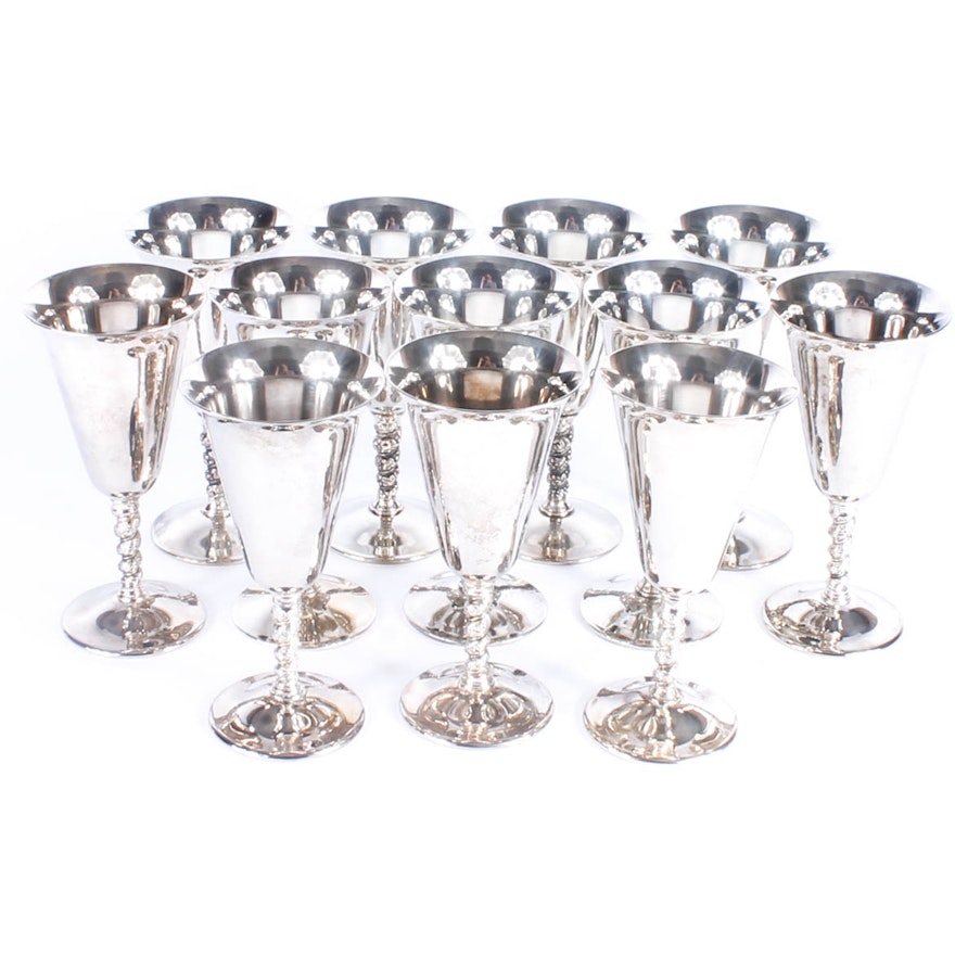 Set of Silver Plated Goblets by F.B. Rogers