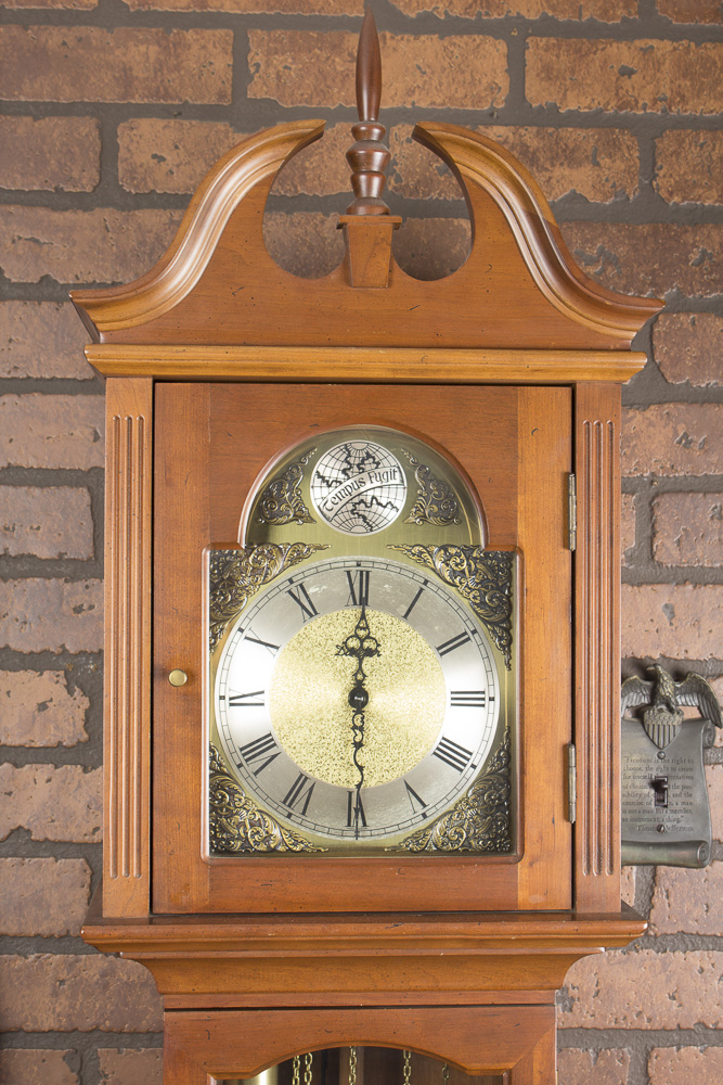 Tempus Fugit Chippendale Style Grandmother Clock by Daneker